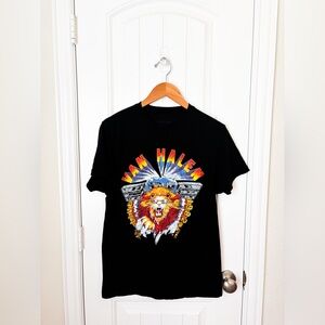 Men’s Van Halen Live Lion T-Shirt Black Size Medium